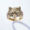 Bague tête de loup