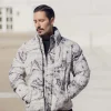 Blouson à motif marbré