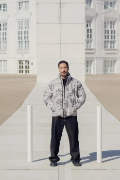 Blouson à motif marbré