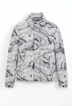Blouson à motif marbré