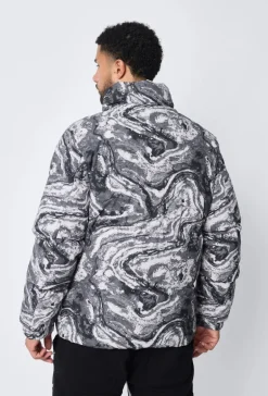 Blouson à motif marbré
