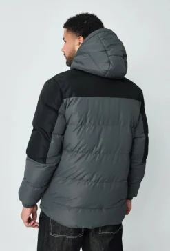 Blouson bi couleur à capuche