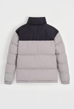 Blouson bi couleur à capuche