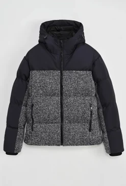 Blouson bi couleur à capuche