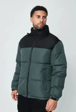 Blouson bi couleur à capuche