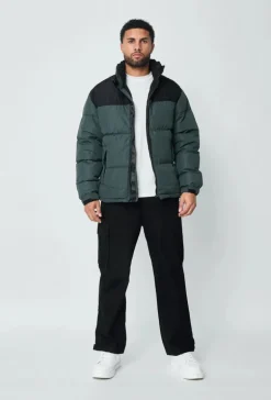 Blouson bi couleur à capuche