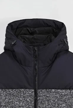 Blouson bi couleur à capuche