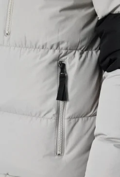 Blouson bi couleur à capuche