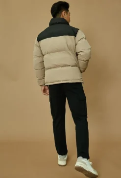 Blouson bi couleur à capuche