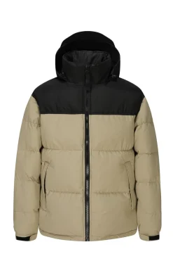 Blouson bi couleur à capuche