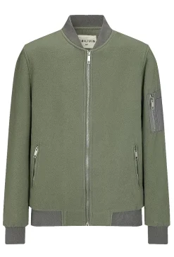 Blouson bicolore avec fermeture éclaire
