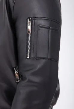 Blouson bombers avec col mouton