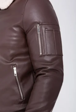 Blouson bombers avec col mouton