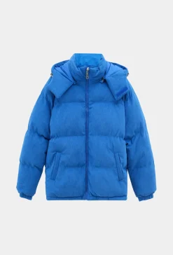 Blouson oversized matelassé à rayure