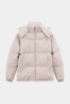 Blouson oversized matelassé à rayure