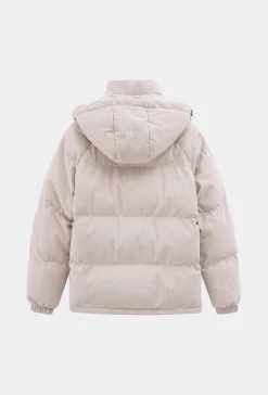 Blouson oversized matelassé à rayure