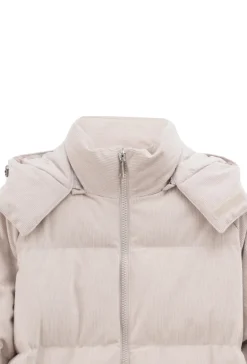 Blouson oversized matelassé à rayure
