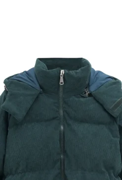 Blouson oversized matelassé à rayure