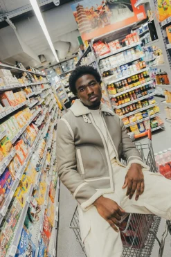 Blouson simili moumoute