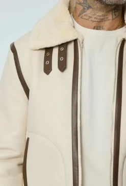 Blouson simili moumoute