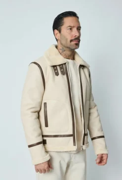 Blouson simili moumoute