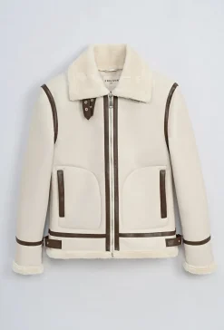 Blouson simili moumoute