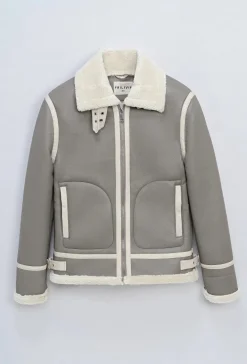 Blouson simili moumoute