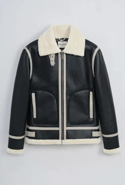Blouson simili moumoute