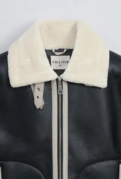 Blouson simili moumoute