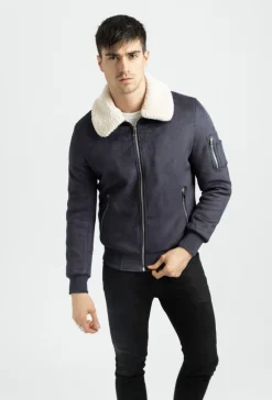 Bomber suedine
