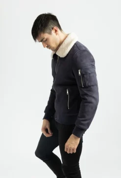 Bomber suedine