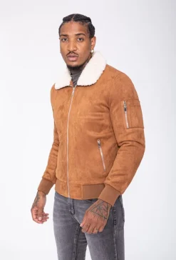 Bomber suedine