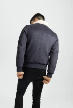 Bomber suedine