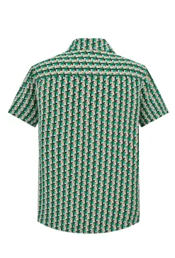 Chemise à imprimé botanique