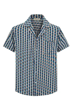 Chemise à imprimé botanique