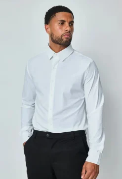 Chemise à manche longues boutonnée pour homme