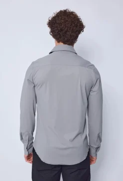 Chemise à manche longues boutonnée pour homme