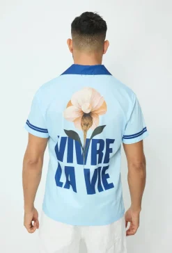 Chemise à manches courtes imprimée