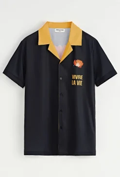 Chemise à manches courtes imprimée