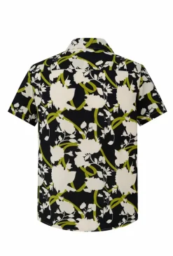 Chemise à manches courtes avec un motif floral abstrait