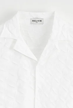 Chemise à manches courtes unie