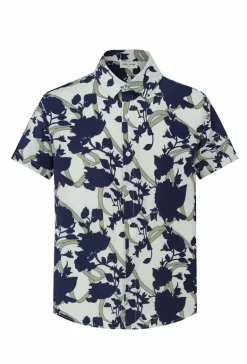 Chemise à manches courtes avec un motif floral abstrait