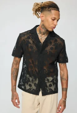 Chemise à motif fleuri
