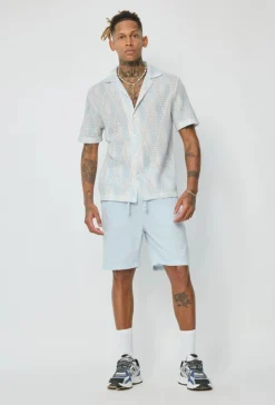 Chemise à motif losange