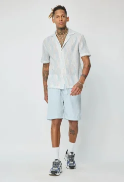 Chemise à motif losange