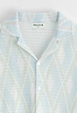 Chemise à motif losange