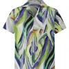 Chemise à motifs abstraits
