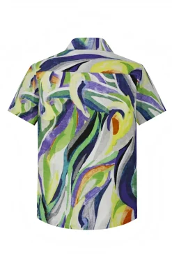 Chemise à motifs abstraits
