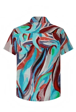 Chemise à motifs abstraits