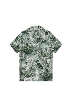 Chemise à motifs feuilles